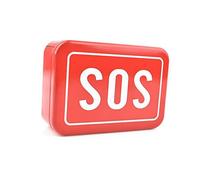 Caja compacta, pequeña y Resistente, Organizador de Emergencia, Rojo Atractivo, Hierro Robusto, para viajeros, campistas, hogar y Oficina