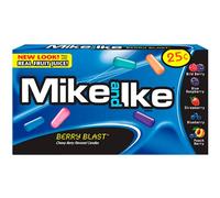 Caja completa de MIKE & IKE BERRY BLAST Flavour Candy USA - Paquete de 24 x 22 g