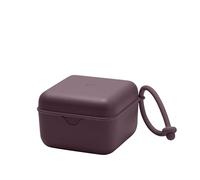 Caja con correa para chupete BIBS. Broche para chupete y caja esterilizadora. Material de calidad alimentaria libre de BPA 100% - Plum