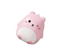 Caja con forma de oso de dibujos animados, compartimentos divididos, identificación transparente, para evitar confusiones, pastillero de bolsillo