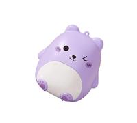 Caja con forma de oso de dibujos animados, compartimentos divididos, identificación transparente, para evitar confusiones, pastillero de bolsillo