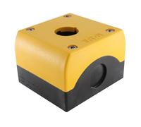 Caja con pulsador, 7,2 cm de ancho, plástico