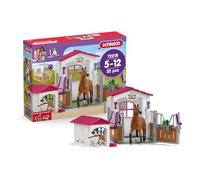 Caja con yegua de Hannover y pastor australiano, figura de caballo y accesorios, SCHLEICH 72218 Horse Club, 5 aos