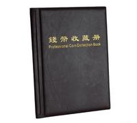 Caja conmemorativa de almacenamiento de monedas | Álbum redondo de colección para 36 monedas | Funda protectora de PVC con bolsillos transparentes | para dólar plateado y M (marrón)