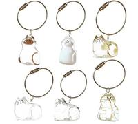 Caja Conmemorativa de Encanto de coleccionista de 2 Gatos empacados, Llavero de Gato, cápsulas de la Serie de Pieles de Mascota de Bricolaje NO.2 and NO.3 2 Piezas