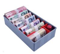 Caja contadora de billetes con bandeja for efectivo y monedas - Bandeja clasificadora cambio 5/9 compartimentos for(Grey)