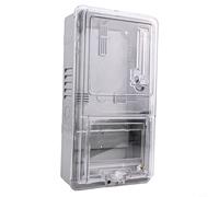 Caja contadora eléctrica monofásica transparente de 6 vías para uso doméstico, carcasa ignífuga PC+ABS, clasificación IP20, 330 x 170 x 100 mm, interruptor 8P (A)