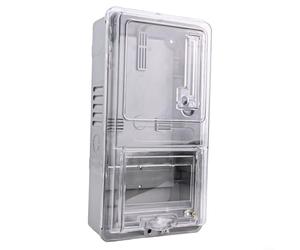 Caja contadora eléctrica monofásica transparente de 6 vías para uso doméstico, carcasa ignífuga PC+ABS, clasificación IP20, 330 x 170 x 100 mm, interruptor 8P (A)