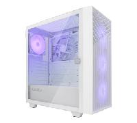 Caja COOLBOX Caja PC Gaming GA300 Grid Line RGB Blanco COO-CHA-GA300W-0