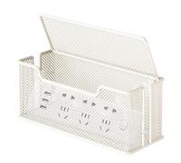 Caja correctora de almacenamiento de alambre, caja de gestión de cables, caja de corrector para cables y cables, caja de cables para escritorio , organizador de corredores multiusos