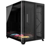 Caja Corsair AIR 5400 LX-R Link RGB triple cámara vidrio templado Negro