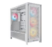 CORSAIR Frame 5000D RS ARGB Caja Modular Mid-Tower de Gran Flujo de Aire para PC - 4X Ventiladores RS Preinstalados, Sistema de Montaje de Ventiladores InfiniRail - Blanc