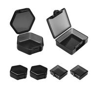 Caja Cuadrada De 3 Piezas Y Caja Poligonal De 3 Piezas, Práctica Caja De Almacenamiento, Caja De Almacenamiento De Plástico, Mini Caja De Almacenamiento A Prueba De Polvo, Botiquín