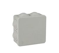 Caja estanca 80x80x35 mm con conos SOLERA 604 Gris