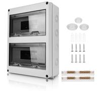 Caja Cuadro Electrico Superficie: Caja Estanca Exterior Electrica, 24 Módulos Caja Distribucion Electrica IP65 a Prueba, para Jardín o Exteriores