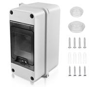 Caja Cuadro Electrico Superficie: Caja Estanca Exterior Electrica, 3 Módulos Caja Distribucion Electrica IP65 a Prueba, para Jardín o Exteriores