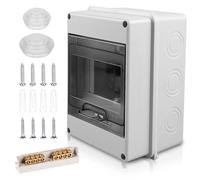 Caja Cuadro Electrico Superficie: Caja Estanca Exterior Electrica, 5 Módulos Caja Distribucion Electrica IP65 a Prueba, para Jardín o Exteriores