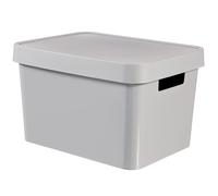 Curver Caja Caja de Almacenamiento Contenedor con Tapa 17L Blanco Gris Rosa Azul