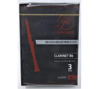 Caja de 10 cañas Gonzalez Clásico Clarinete Bb fuerza 3.5