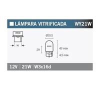Caja de 10 lamparas osram 7504 para moto repuestos ciclomotor accesorios