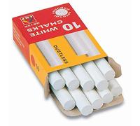 Caja de 10 tizas redondas - blanco - Primo