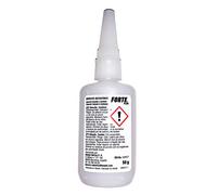 Caja de 10 unidades de Forte - Pegamento Calzado Contacto Universal Adhesivo Instantáneo Cianoacrilato - 50 Gramos con aplicador de microgota