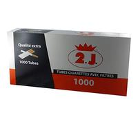 Caja de 1000 Tubos de Cigarrillos Extra en su Caja, Paquete de 1000 Tubos de Cigarrillos de Alta Gama con Filtro de Marca Francesa, Baratos para el Fumador de Tabaco en Rollo o Fumador de Tubo