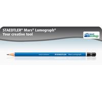 Caja De 12 Lápices Staedtler Mars Lumograph De Grados 6H-8B