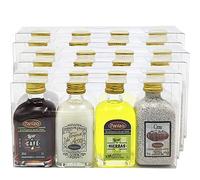 Caja de 14 estuches de licores Panizo para regalar. Licores miniaturas (20 e Licor de Hierbas, Crema de Orujo, Crema de Arroz y Licor de café Panizo