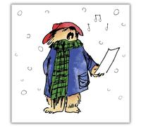 Caja de 16 tarjetas de Navidad, diseño artístico tradicional de Paddington Bear, 4 de cada uno de los 4 diseños, ecológicas, fabricadas en el Reino Unido