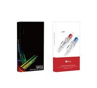 Caja de 20 agujas desechables estériles para cartuchos de tatuaje para bolígrafo rotativo de tatuaje, suministros de sombreado redondo (RL 12 0.35 mm, 20 piezas Extreme 1RL)