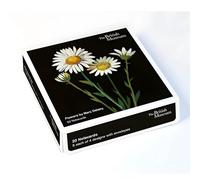 Caja de 20 tarjetas de notas - Mary Delany - The British Museum Artistic Floral Designs - Tarjetas generales adecuadas para cumpleaños y otras ocasiones - 5 de cada uno de 4 diseños - Fabricado en el