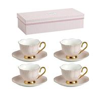 Caja de 4 tazas de café Madame de Récamier - Rosa