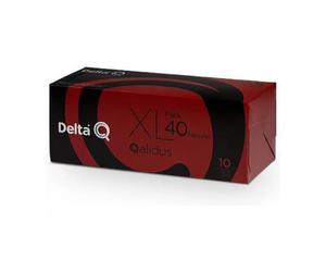 Caja de 40 cápsulas de café delta qalidus - intensidad 10 - compatibles con cafeteras delta
