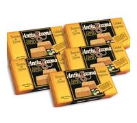 Caja de 5 unidades Turrón de Jijona blando Antiu Xixona Etiqueta Negra 250g. Turrón artesano de Jijona.