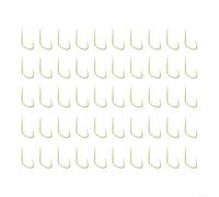 Caja de 50 anzuelos de pesca de carpa, diseño sin púas para un rendimiento óptimo en la pesca en el mar, múltiples tamaños de anzuelo (número 6)