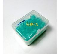 Caja de 50 bobinas verdes transparentes para Husqvarna Viking S215, Topaz 25, Tribute 140C++