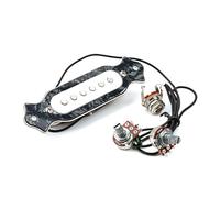Caja de 6 cuerdas para guitarra eléctrica Humbucker Pastillas Soundhole precableadas activas con volúmenes y tono precableado agujero de sonido