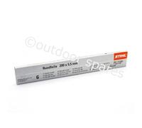 Caja de 6 limas para motosierra Stihl de 5,5 mm para cadenas .404 ST5605 772 5506