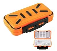 Caja de accesorios de | Caja de almacenamiento de señuelos de impermeable, organizador de doble cara con herramienta de sellado de tira divisora extraíble para pescadores y pescadores