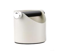 Caja de acero inoxidable de 15,5 cm para contenedores espresso Grounds | Holds 12-16 pucks, stainless steel body, quick emptying, fits under grinders, für barista Essential