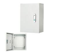 Caja de acero para gabinete eléctrico,caja de conexiones eléctricas,caja metálica impermeable de montaje en pared,con placa de montaje y cerradura,para interiores y exteriores(A,40x50x25cm)