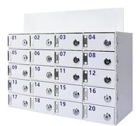 Caja de acrílico para teléfono celular, armario de almacenamiento seguro de 40 ranuras con cerradura y llaves para escuelas, oficinas, aulas y espacios de trabajo, ideal para organizar dispositivos