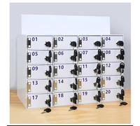 Caja de acrílico para teléfono celular montada en la pared con cerraduras y llaves, armario de almacenamiento seguro de 9 ranuras para oficina, escuela, fábrica, solución organizada para dispositivos