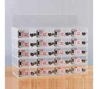 Caja de acrílico para teléfono celular para aula y oficina, armario de almacenamiento montado en la pared para escuela y fábrica, cárcel segura para teléfono (6 compartimentos)