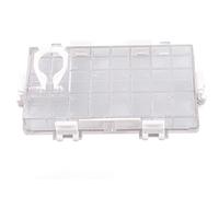 Caja de acuarelas de 24 compartimentos, grande - Estuche de almacenamiento transparente para pinturas húmedas con capacidad amplia, almohadilla hidratante y 6 cerraduras; paleta de