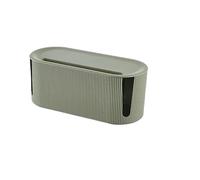 Caja de administración cables almacenamiento Toma conexión enrutador inalámbrico Caja para cables(Green)