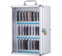 Caja de administración teléfono móvil Casillero for Transparente for montada en la Pared con Cerradura Organizador for Almacenamiento for 12~60 Posiciones(24 bits)