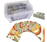 Caja de ahorro de dinero, 100 sobres de ahorro de dinero, sobres reutilizables para recibos y facturas