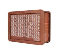 Caja de ahorro de dinero - Caja de madera para adultos, desafío de ahorro de dinero con un bolígrafo, caja de desafío con contador para objetivos de ahorro (5000/10.000)